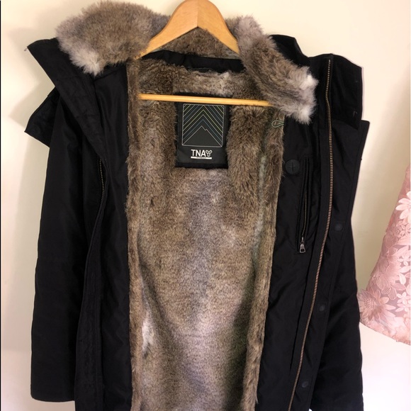 Black TNA Down Jacket - Picture 1 of 7